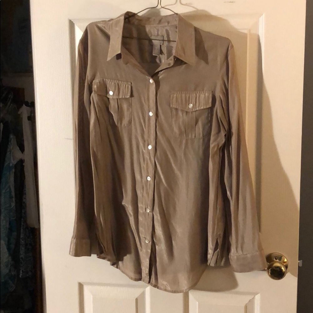 Shimmery Chico’s tunic blouse